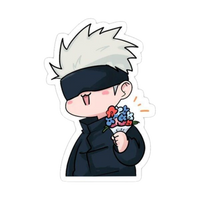 Satoru Gojo Chibi Flower Jujutsu Kaisen Anime stickers