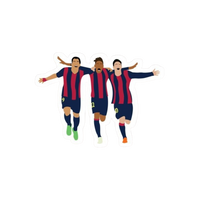 Barca Celebration | Barcelona Premium Sticker | Football Club