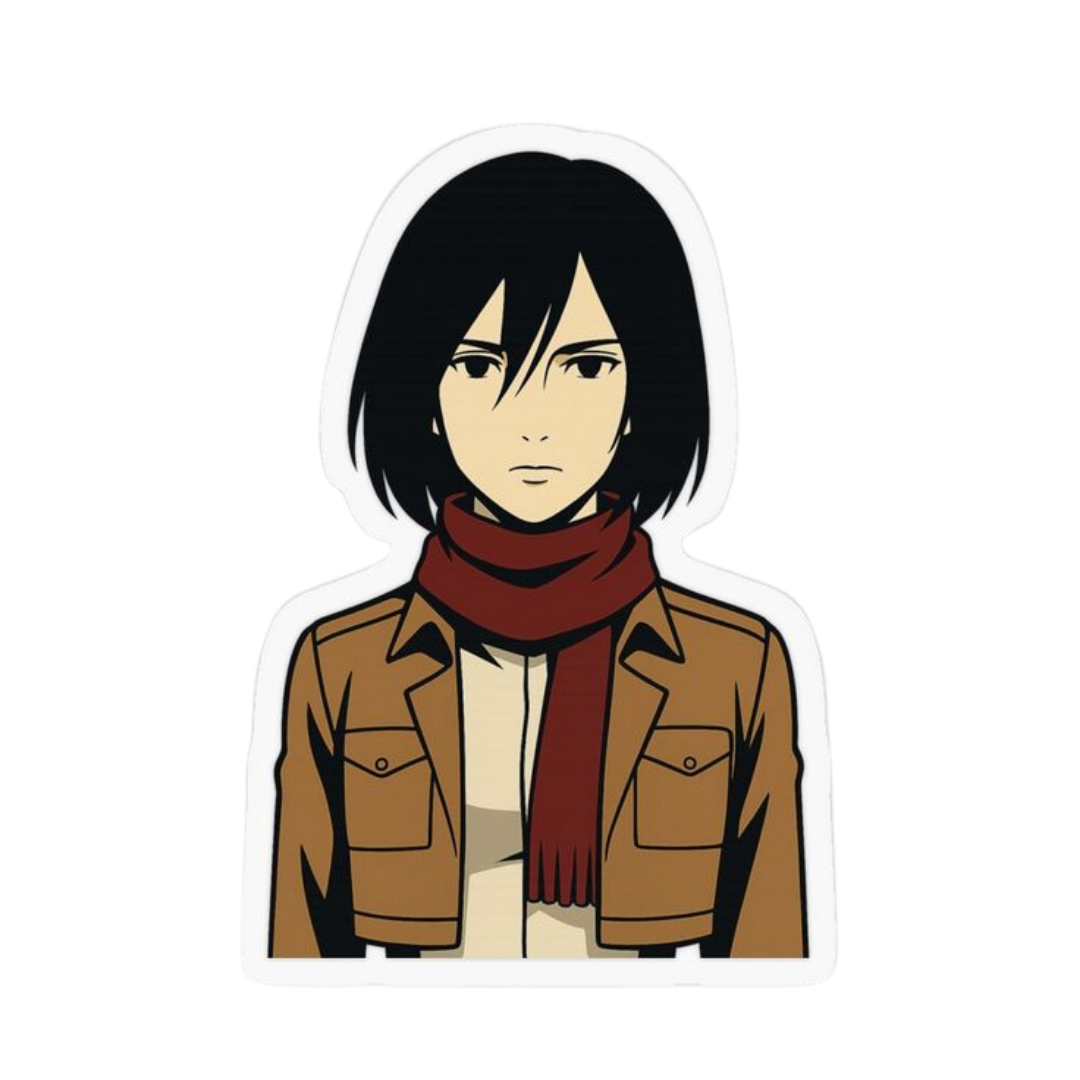 Mikasa Ackerman Attack on Titan Sticker 17 | Anime Warrior Premium Sticker