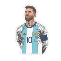 Messi 28 | Leo Messi Premium Football Sticker | Legendary Footballer