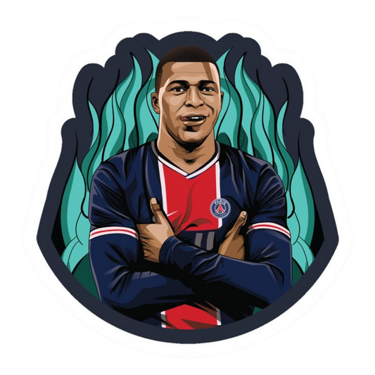 Kylian Mbappé 3 | Football Player Premium Sticker