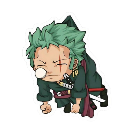 Roronoa Zoro One Piece Sticker 2 | Three Sword Style Premium Sticker
