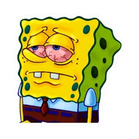 Stoned Sponge Bob Hemp Sticker