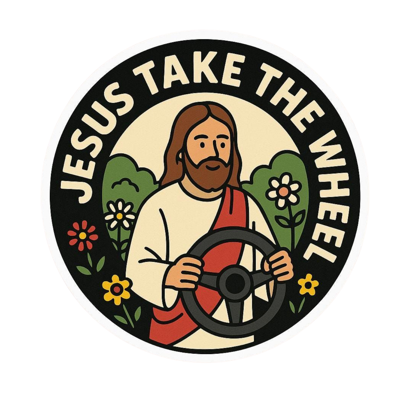 Jesus Christ | Christianity | Religious Sticker | Spiritual Premium Sticker