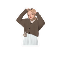 Hijabi Girl 5 Sticker