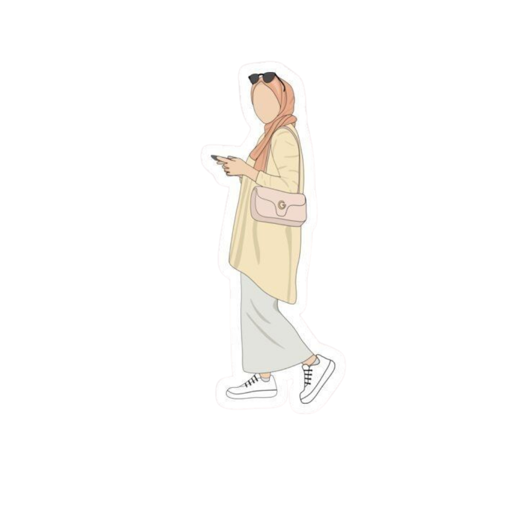 Hijabi Girl 7 Sticker