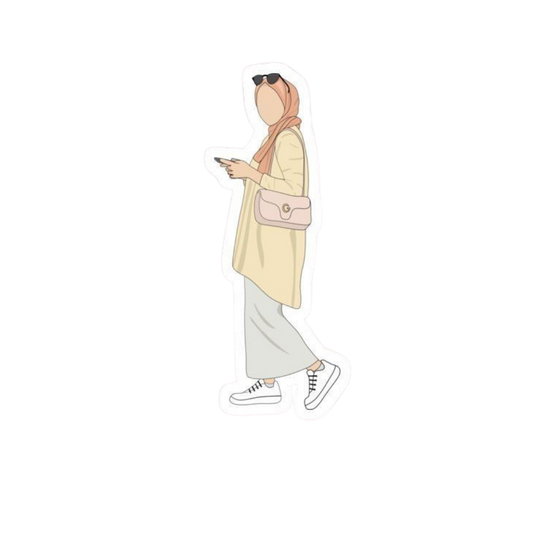 Hijabi Girl 7 Sticker