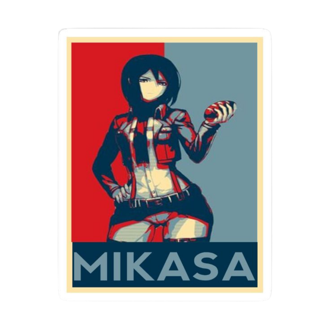 Mikasa Ackerman Attack on Titan Sticker 18 | Anime Warrior Premium Sticker