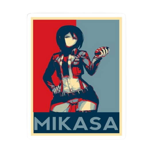 Mikasa Ackerman Attack on Titan Sticker 18 | Anime Warrior Premium Sticker