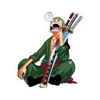 Roronoa Zoro One Piece Sticker 3 | Three Sword Style Premium Sticker