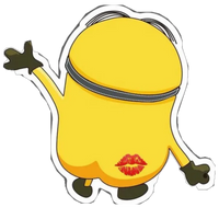 Minions | Cute Cartoon Sticker 19 | StickerBD