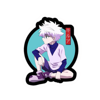 Hunter X Hunter anime stickers Killua seating