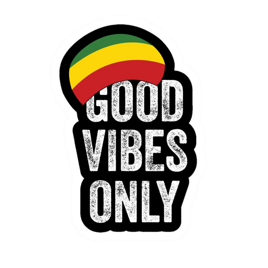 Good Vibes Only Hemp Sticker | StickerBD