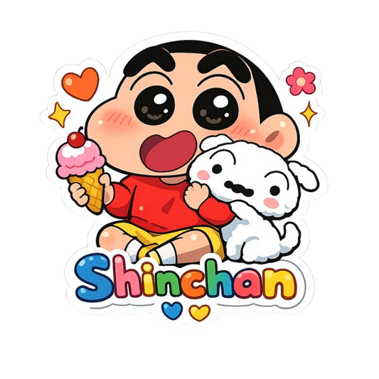 Shinchan Anime Sticker | Shin-chan Funny Sticker