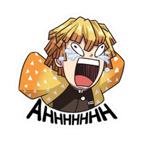 Zenitsu Agatsuma 01 | Premium Anime Sticker | Demon Slayer Edition