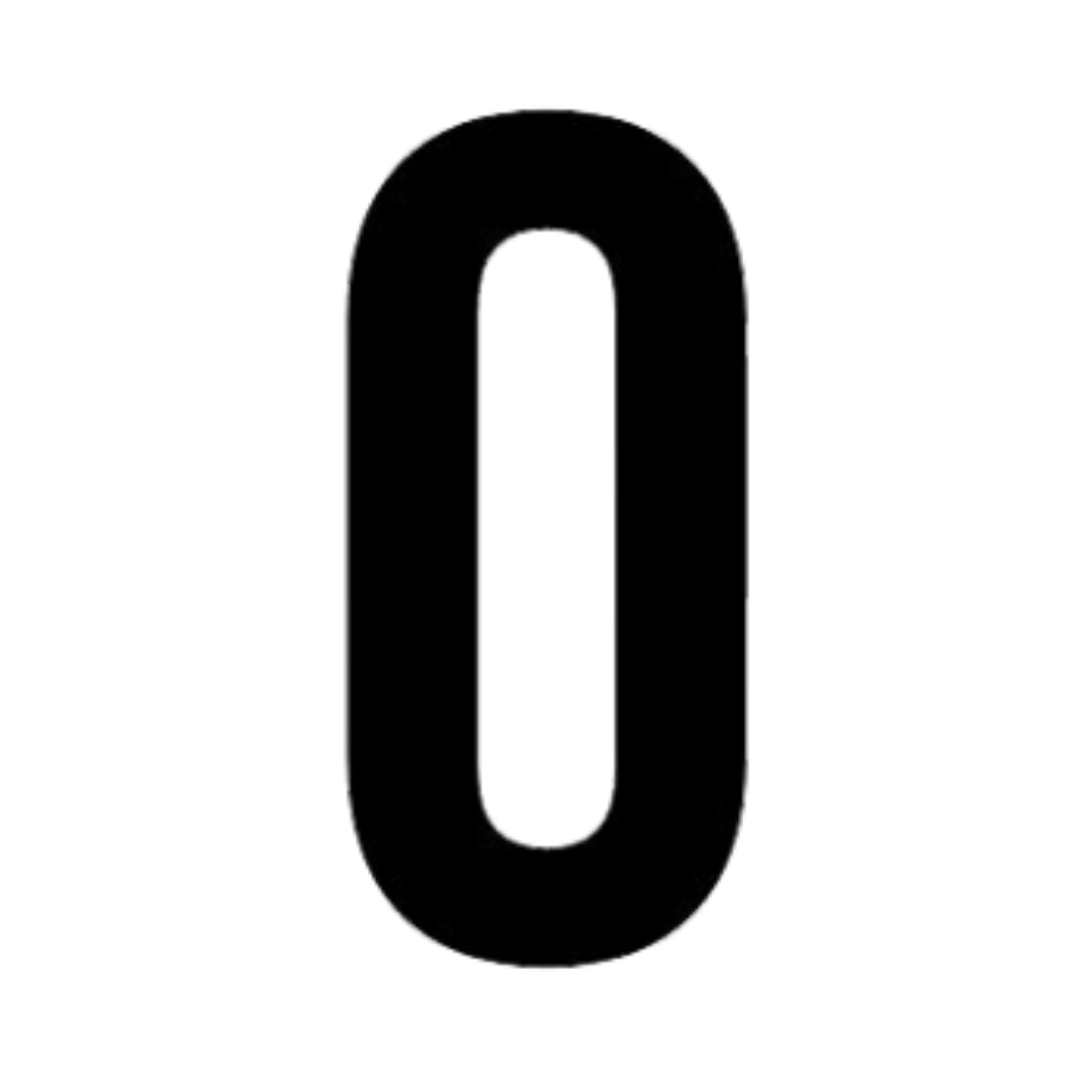 Number 0 Sticker | Educational Number Sticker | StickerBD