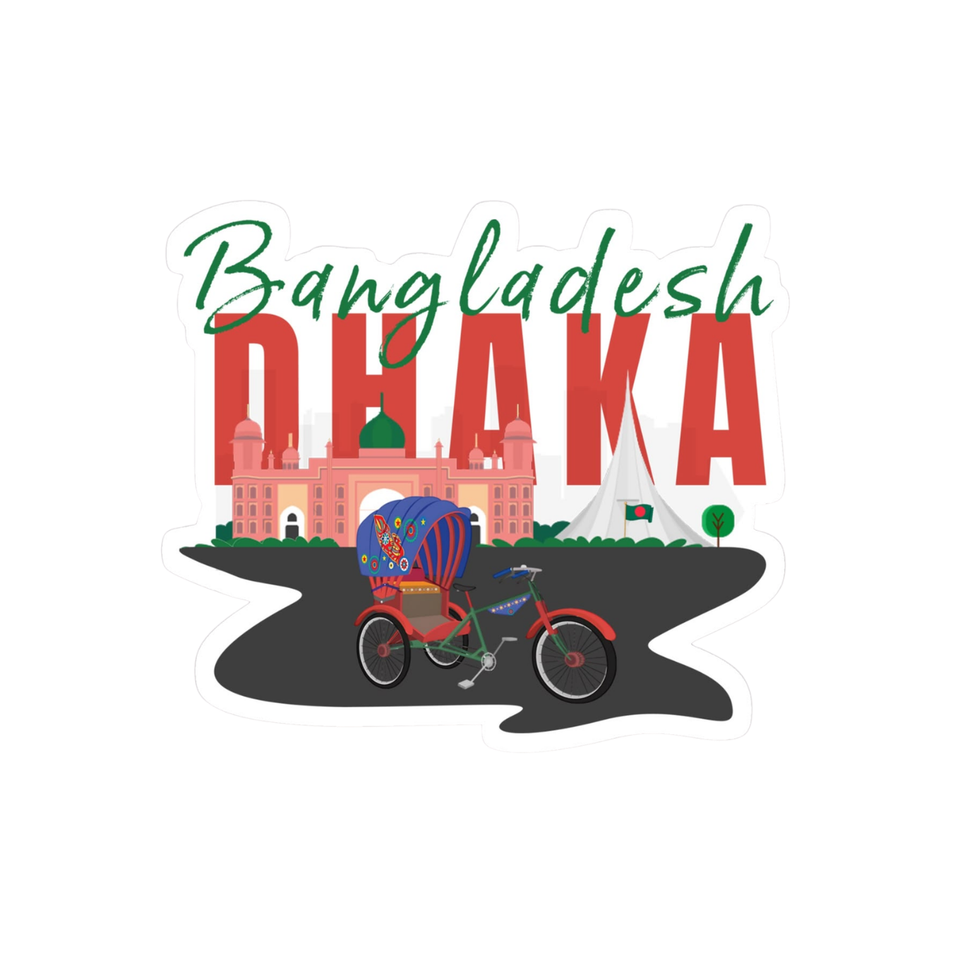 Dhaka, Bangladesh | Bangladesh Stickers Collection | StickerBD