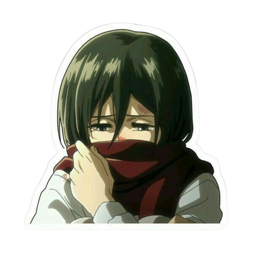 Mikasa Ackerman Attack on Titan Sticker | Anime Warrior Premium Sticker