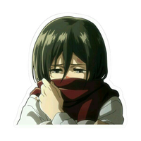 Mikasa Ackerman Attack on Titan Sticker | Anime Warrior Premium Sticker