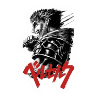 Berserk Anime Sticker | Guts Black Swordsman Premium Sticker