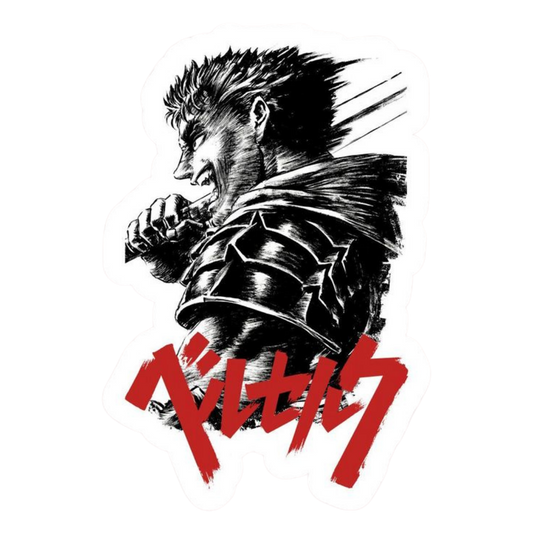 Berserk Anime Sticker | Guts Black Swordsman Premium Sticker