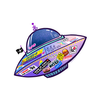 UFO | Space Mystery Premium Sticker | UFO & Aliens