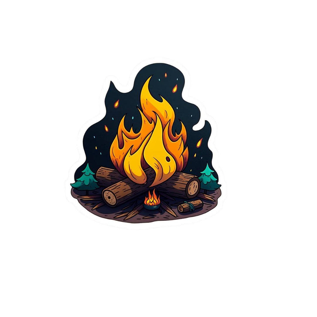 Fire 4 Sticker