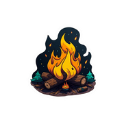 Fire 4 Sticker