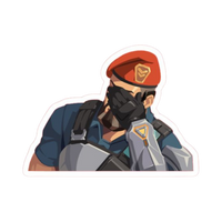 Brimstone Head Plam  Valorant stickers
