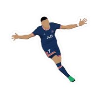Kylian Mbappé 5 | Football Player Premium Sticker
