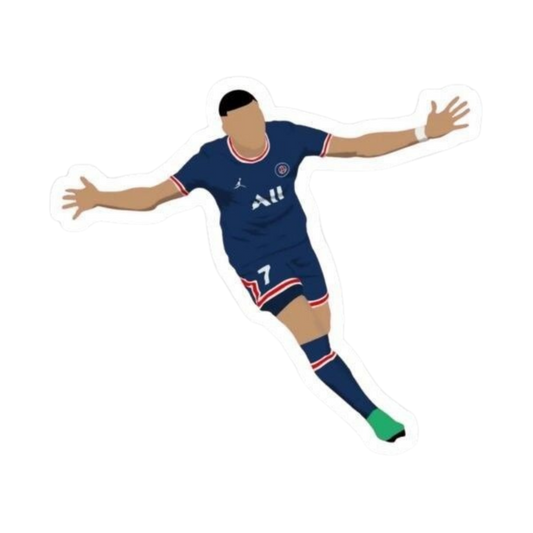 Kylian Mbappé 5 | Football Player Premium Sticker