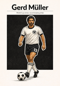 Gerd Müller | Mini Poster Sticker