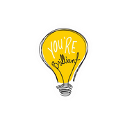 You Are Brilliant Motivation Sticker