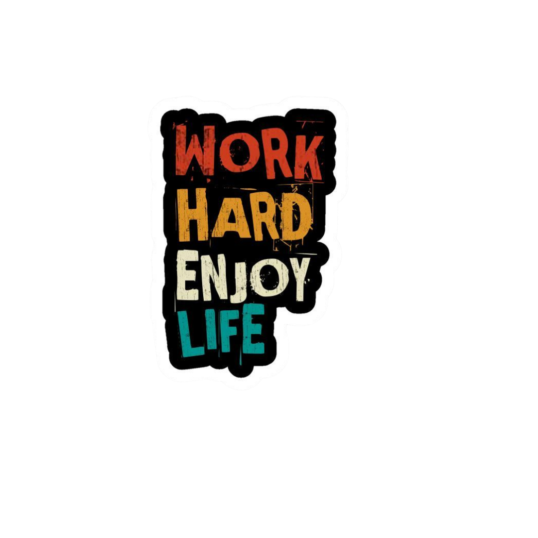 Work Hard Motivation Sticker