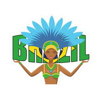 FC Brazil 29 | Brazil Football Sticker | Football sticker