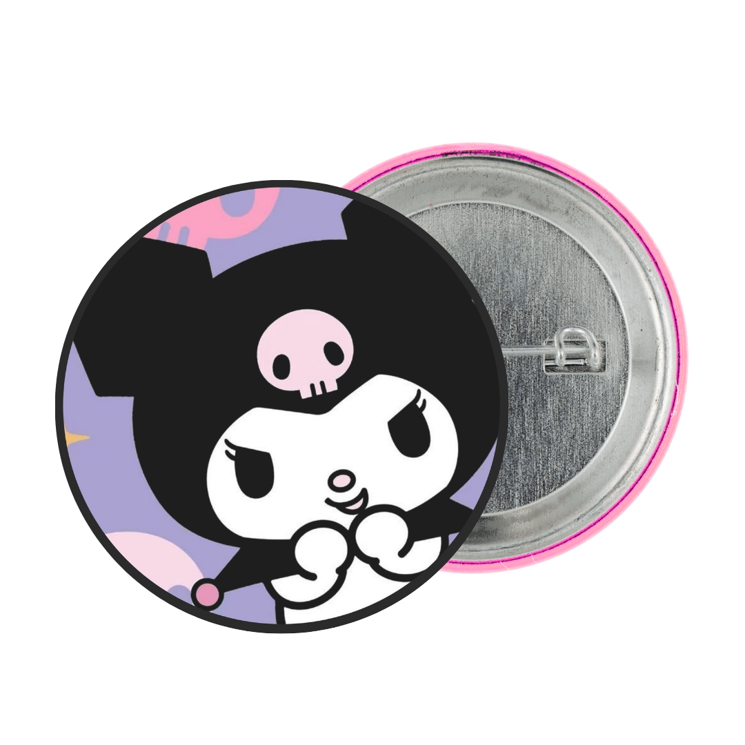 Kuromi Tinplate Badge