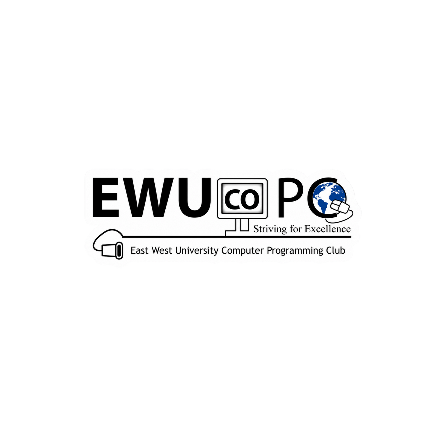 EWUCoPC | East West University Club Stickers | Sticker BD