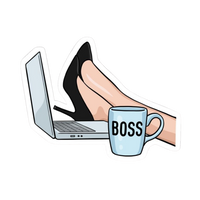 Pink Sticker 21 | Women Pink Barbie Lady | Aesthetic Girl Power Premium Sticker