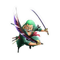 Roronoa Zoro One Piece Sticker 5 | Three Sword Style Premium Sticker