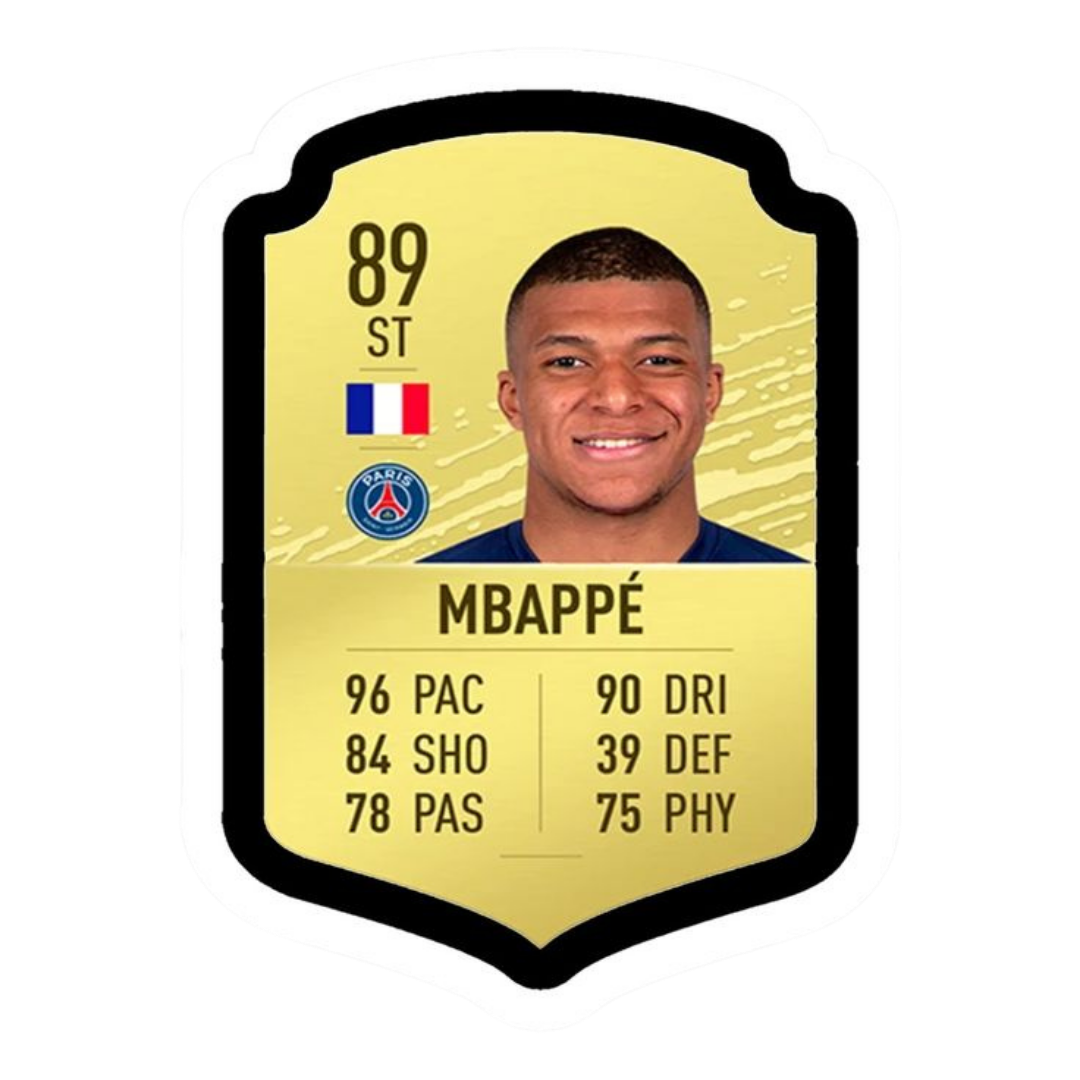 Kylian Mbappé 7 | Football Player Premium Sticker
