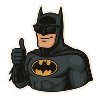 Batman Sticker 33 | Premium DC Superhero Sticker | StickerBD