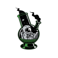 Astro Bong Hemp Sticker | StickerBD