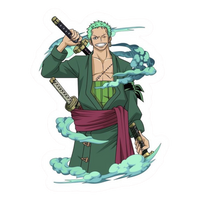 Roronoa Zoro One Piece Sticker 6 | Three Sword Style Premium Sticker