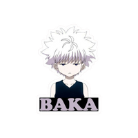 Hunter X Hunter anime stickers Killua Baka