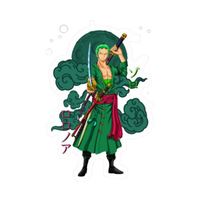 Roronoa Zoro One Piece Sticker 7 | Three Sword Style Premium Sticker