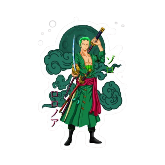 Roronoa Zoro One Piece Sticker 7 | Three Sword Style Premium Sticker