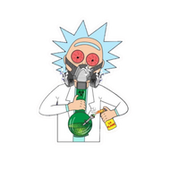 Rick Bong Hemp Sticker | StickerBD