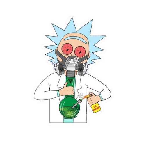Rick Bong Hemp Sticker | StickerBD