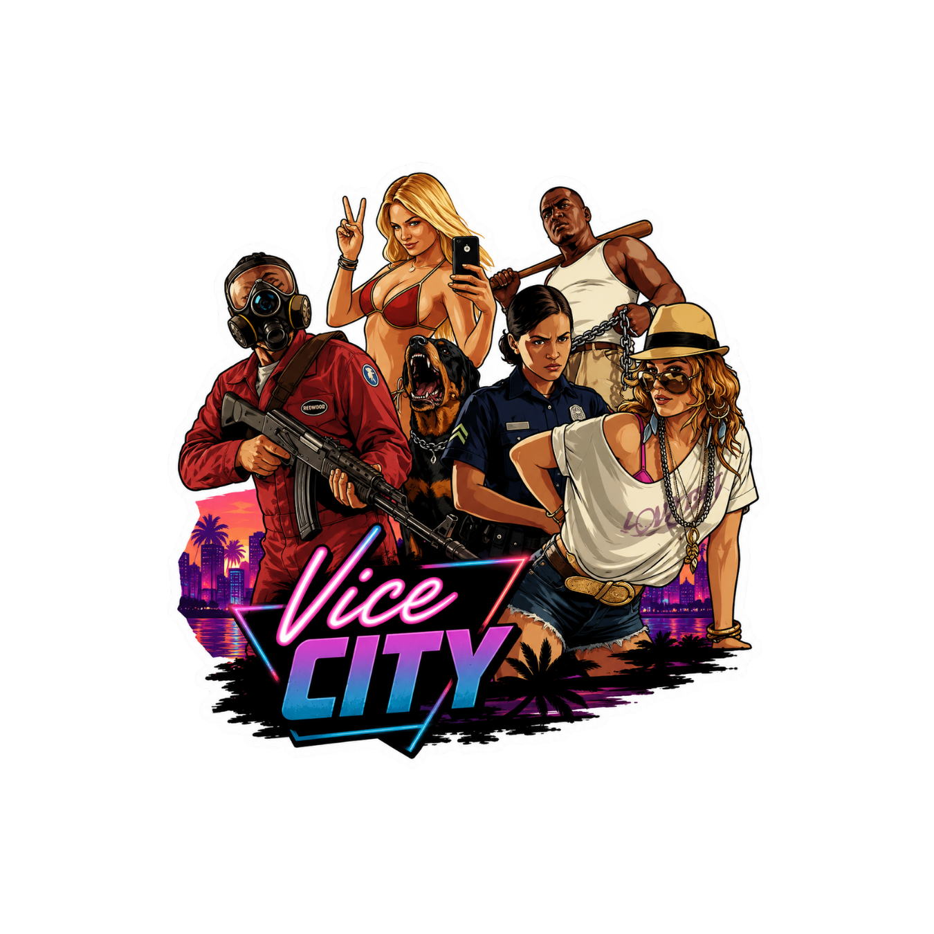 Vice City Sticker 34