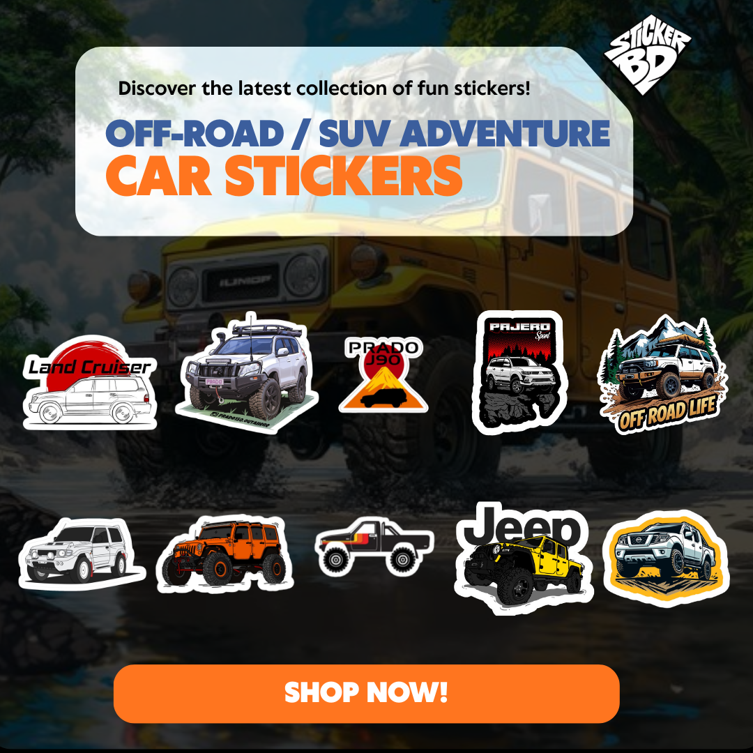 Off-Road SUV Adventure Stickers Bundle – StickerBD